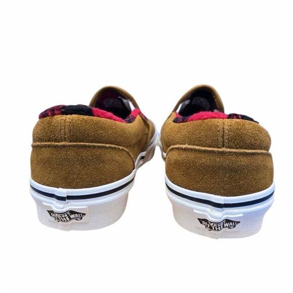 NEW Vans Classic Slip On Cozy Hug Women's 6.5 Brown Suede Sherpa Lined - Picture 6 of 8
